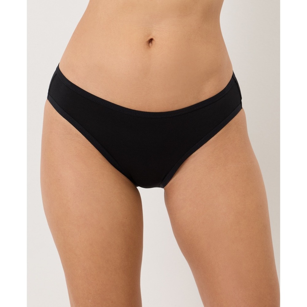 Pact Organic Everyday Classic Fit Bikini Bottom Black XS